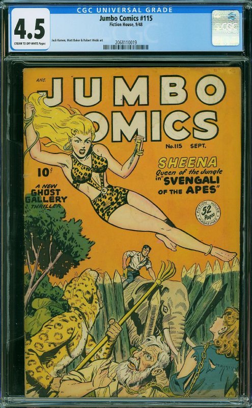 Jumbo Comics #115 (1948) CGC 4.5