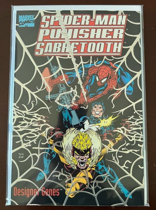 Spider-Man Punisher Sabretooth Designer Genes #1 Marvel 8.0 VF (1993) 