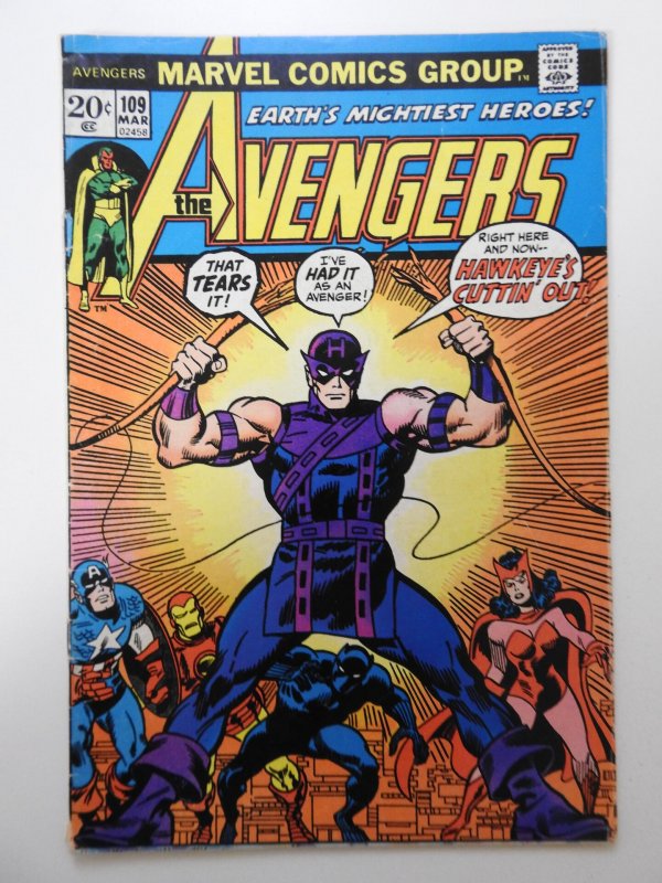 The Avengers #109 (1973) VG Condition!