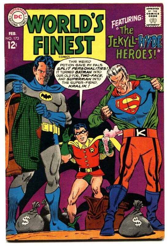 WORLD'S FINEST #173 comic book 1968-First Silver-Age TWO-FACE appearance