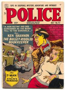 Police Comics #117 1952- Ken Shannon- T-Man FN-