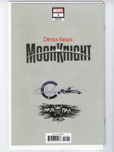 DEVIL’S REIGN MOON KNIGHT #1 2022 NM CLAYTON CRAIN EXCLUSIVE TRADE DRESS VARIANT