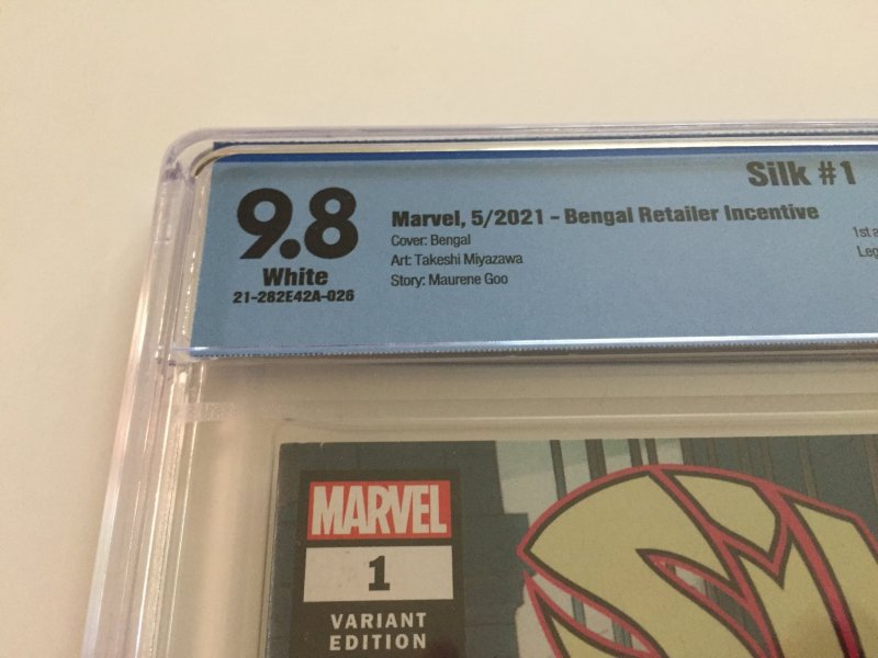 2021 Marvel Comics Silk #1 Bengal Retail Incentive 1:25 Ratio Variant CBCS 9.8