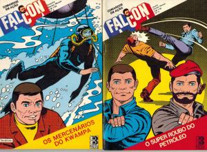 Falcon Comandos em Acao Brazilian GI Joe Comics Lot #1-4 (Editora Tres 1977) VF! 