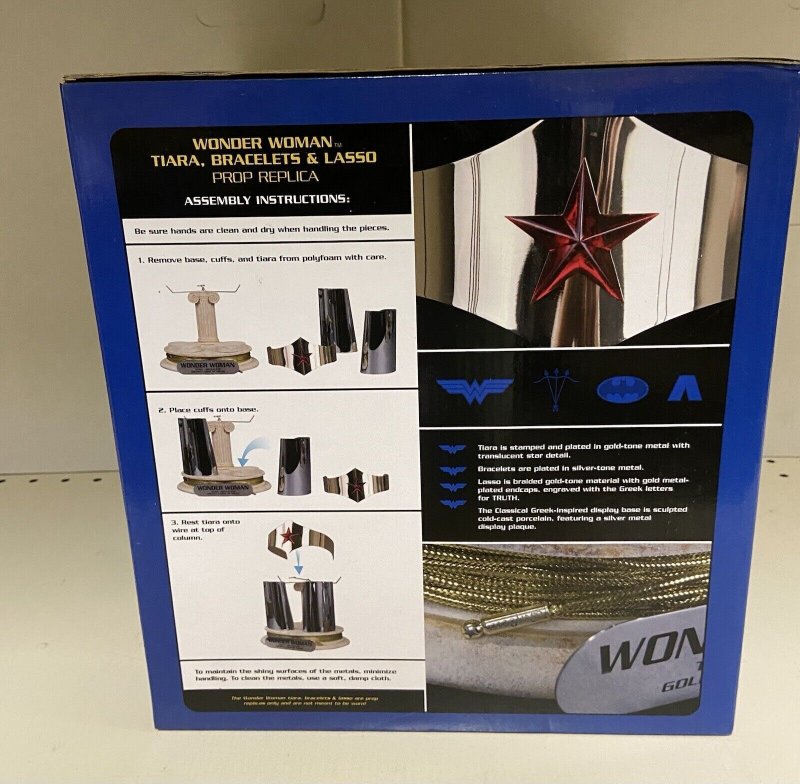 DC Direct Wonder Woman: Tiara, Bracelets & Lasso Prop Replica