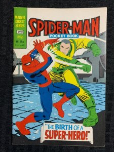 1982 SPIDER-MAN Marvel Pocket/Digest #24 FVF 7.0 John Romita Birth of Superhero