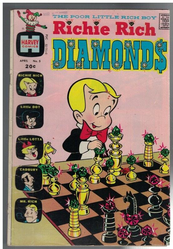 RICHIE RICH DIAMONDS (1972-1982) 5 FR-G April 1973