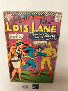 Supeman's Girl Friend Lois Lane #74 GD DC Comic Book 1st Bizarro Flash 10 HH2