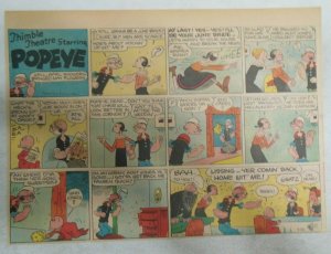 (14) Thimble Theatre (Popeye) by Bill Zaboley from 1943 Size: 11 x 15 inches