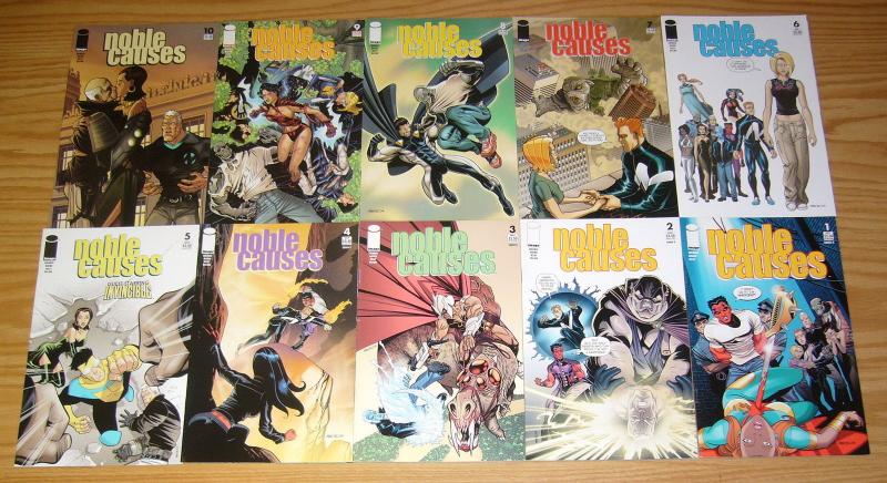 Noble Causes #1-40 VF/NM complete series - jay faerber with kirkman's invincible