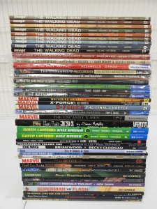 Huge Lot 42 TPB's W/ Walking Dead, Superman, Sandman, +More! Avg VF- Con...