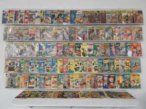 Huge Lot of 140 Low Grade Comics W/ Porky Pig, Classics Illustrated, Bugs Bunny!