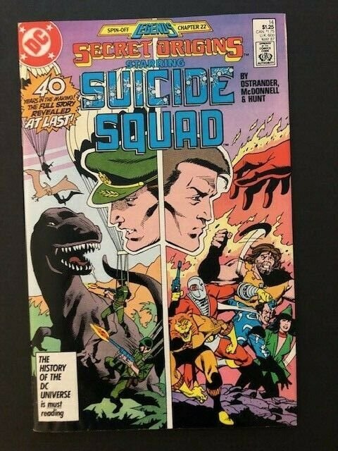 SET of 5-DC SECRET ORIGINS#10-14 Phantom Stranger, Suicide Squad,Fury F/VF(A123)