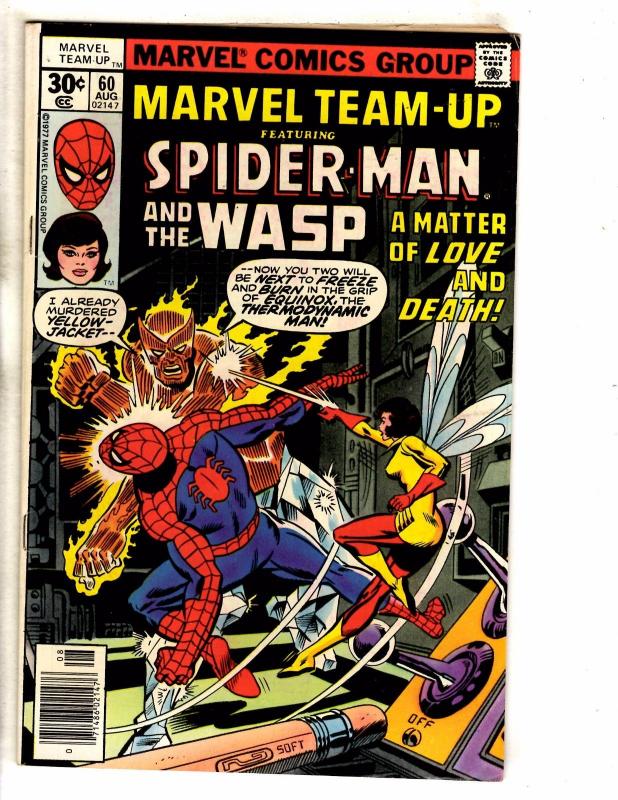 Lot Of 5 Marvel Team-Up Comic Books # 60 61 62 67 69 Spider-Man Hulk Thor PP2