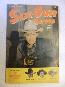 SIX-GUN HEROES # 4 GOLDEN AGE WESTERN HOPALONG LANE LARUE