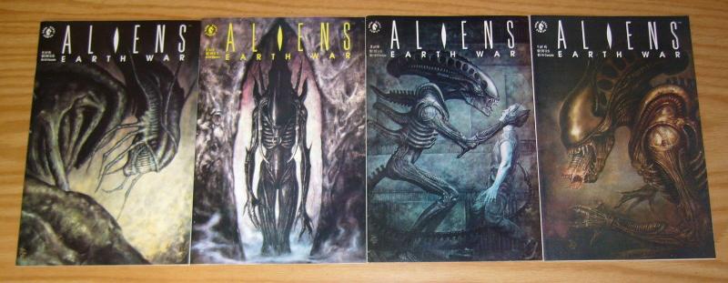 Aliens: Earth War #1-4 VF/NM complete series SAM KIETH john bolton VERHEIDEN