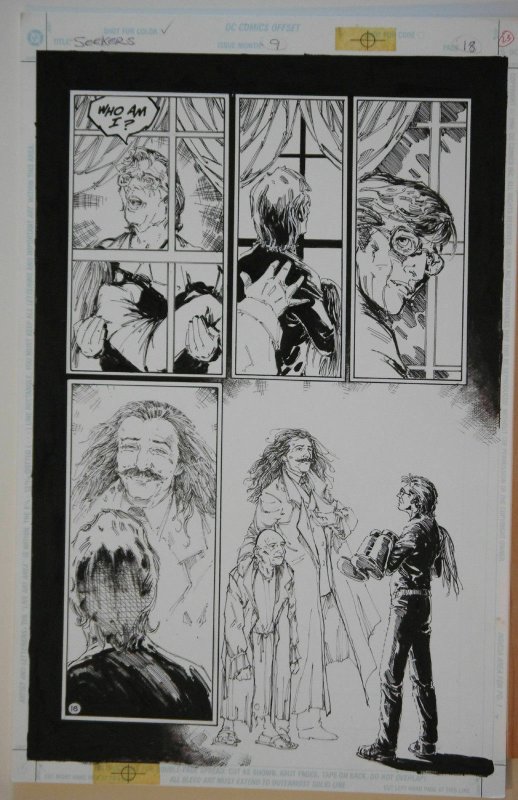 MICHAEL ZULLI original art, SEEKERS into the MYSTERY #9, pg 18, 11x17, Who Am I