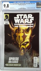 FREE COMIC BOOK DAY 2011 STAR WARS CLONE WARS CGC 9.8 1ST APP SAVAGE OPRESS (...