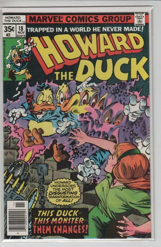 HOWARD THE DUCK (1976 Marvel Comics) #18 FN