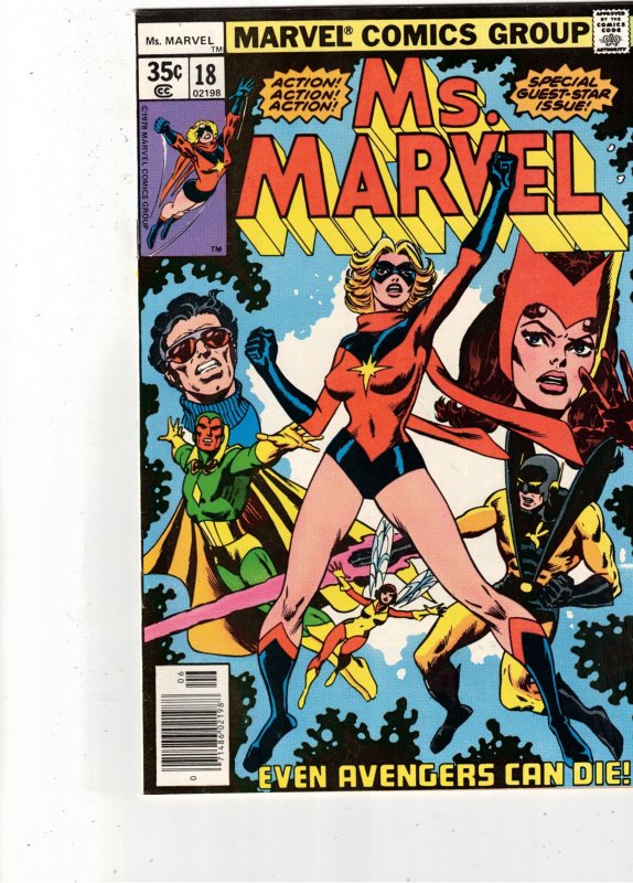 Ms. Marvel #18 (1978) Super-High-Grade NM 1st Full Mystique! Lynchburg CERT Wow!