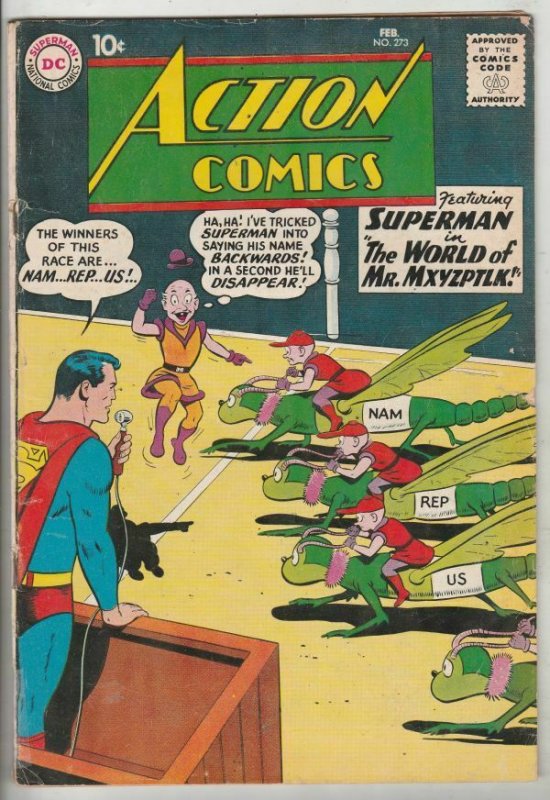 Action Comics #273 (Feb-60) VG/FN+ Mid-Grade Superman, Supergirl