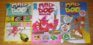 Mad Dog Magazine #1-3 VF- complete series - parody of marvel's elektra - set 2
