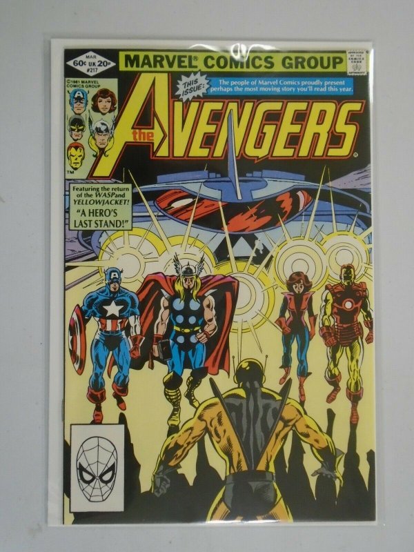 Avengers #217 Direct edition 8.5 VF+ (1982 1st Series)