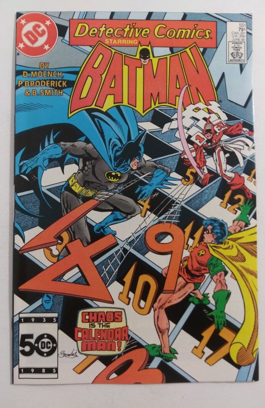 Detective Comics #551 CHAOS IS THE CALENDAR MAN!