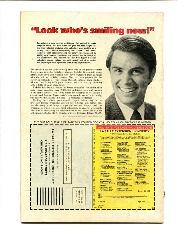 Frankenstein #11 - John Romita Sr. Cover Art! (4.0) 1974