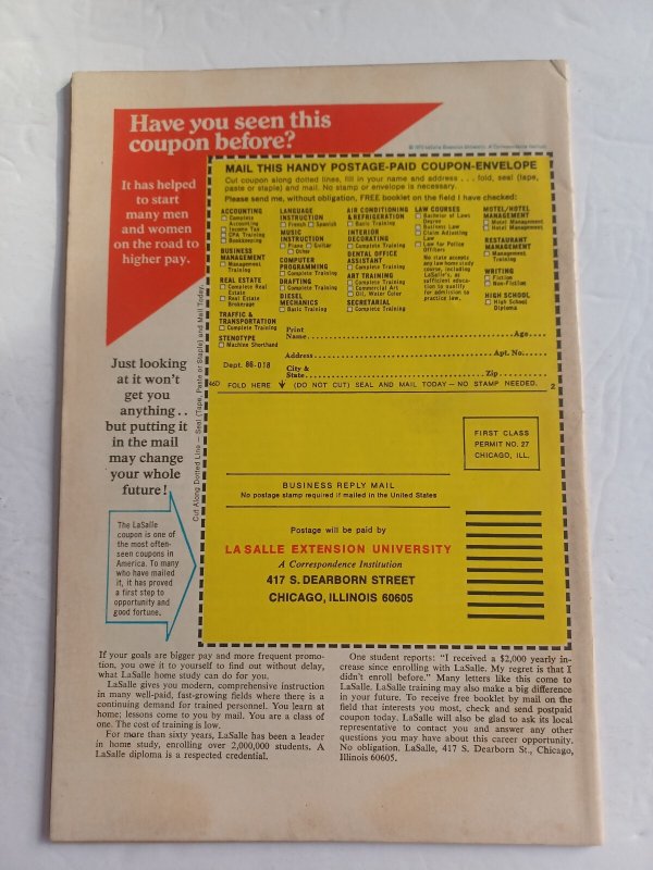 Tomb of Dracula #7 - vampire - horror - 1973 - FN