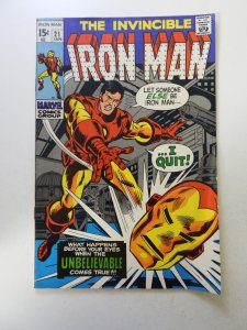 Iron Man #21 FN- condition