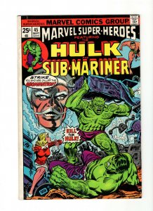 Marvel Super-Heroes #45 Hulk & Sub-Mariner (1974, Marvel)  