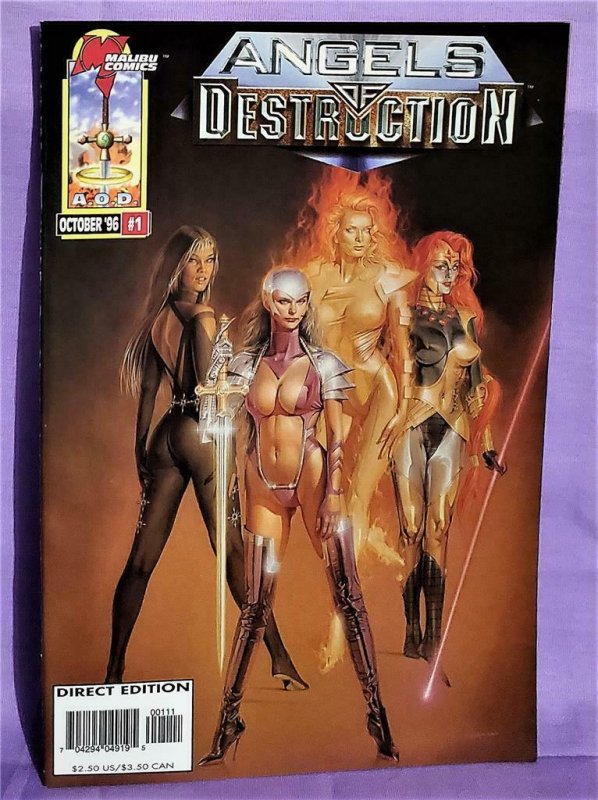 ANGELS OF DESTRUCTION #1 Leonard Kirk Brian Michael Bendis (Malibu, 1996)! 