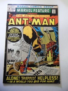 Marvel Feature #4 (1972) VG- Condition centerfold detached at one staple
