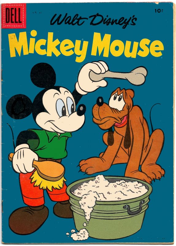 MICKEY MOUSE #49 & 50 (1956) Dell Comics 5.0VG/FN   Murry, Bradbury, McSavage