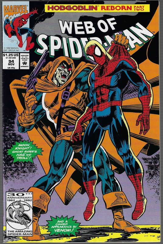Web of Spider-man #83,88,94,96,97  (DC, 1991-92) - 5 Issues