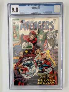 Avengers #79 CGC 9.0! Lethal Legion! Thomas/Buscema! (1970)