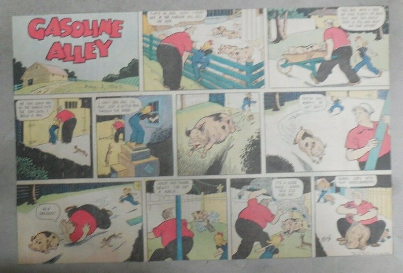 (40) Gasoline Alley Sunday Pages by Frank King from 1942 Size: 11 x 15 inches