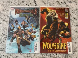 Lot Of 2 Wolverine Marvel Comic Books # 1 NM Exit Wounds Murderworld 17 J435