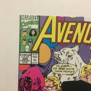 The Avengers #325 John Byrne Cover Quasar High Grade 1990 Copper Age Marvel