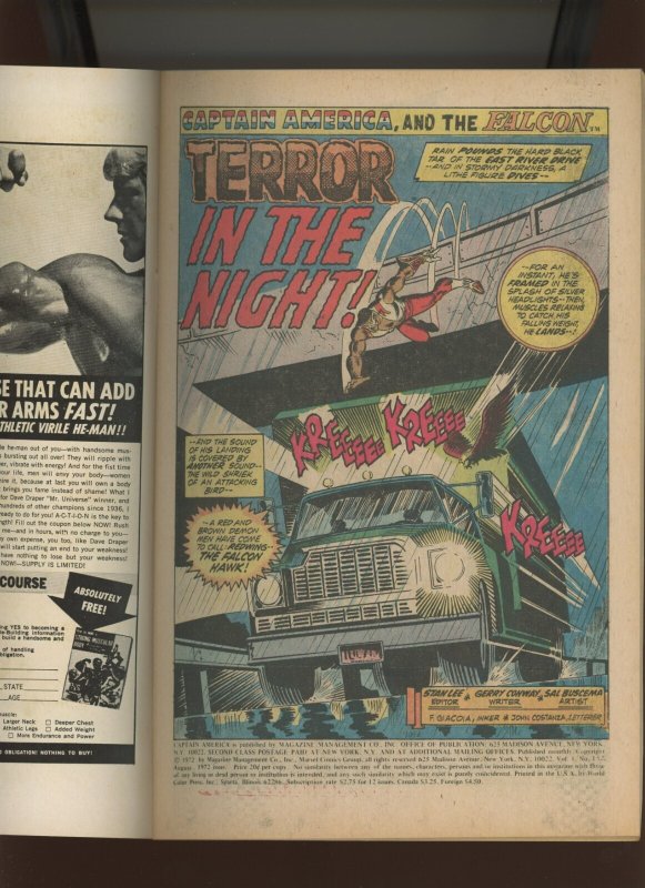 (1972) Captain America #152: BRONZE AGE! (7.5/8.0)