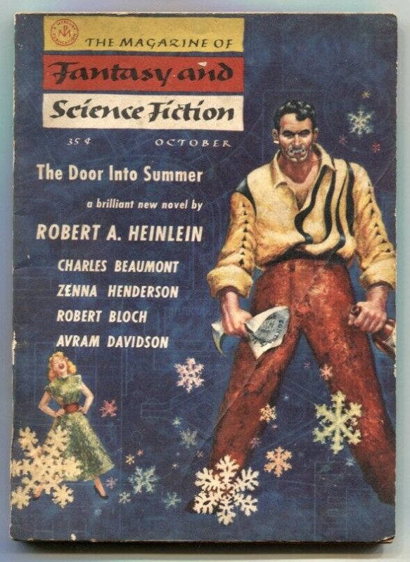 Magazine of Fantasy and Science Fiction 10/56- Door Into Summer