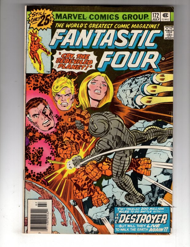 Fantastic Four #172 (1976) THE DESTROYER Appearance ~ Bronze MARVEL    / ID#22
