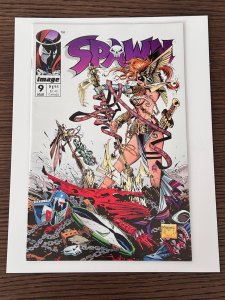 Spawn #9 (1993). VF/NM. 1st Angela & Cogliostro. Jim Lee Poster.