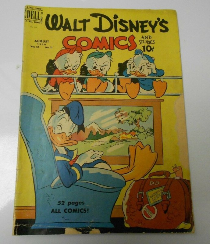 1950 WALT DISNEY'S COMICS AND STORIES v.10 #11 GD- Donald Duck