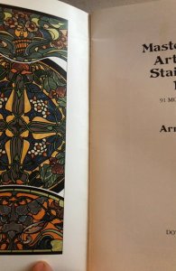 Masterpieces of art nouveau stained glass design book 1989 31p. see all my books