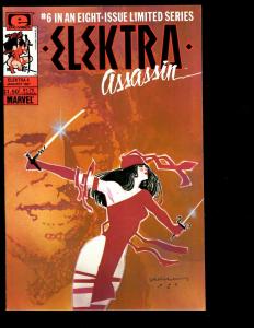 Lot of 8 Elecktra Assassin Marvel Comic Books # 1 2 3 4 5 6 7 8 Daredevil JF10