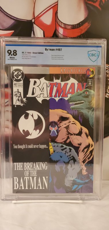 Batman #497 CBCS 9.8 Bane breaks Batmans back