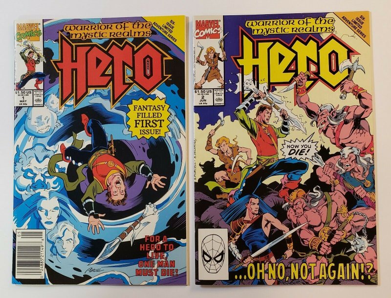 Hero: Warrior Of The Mystic Realms #1-6 Complete Set Marvel Comics 1990 VF/NM