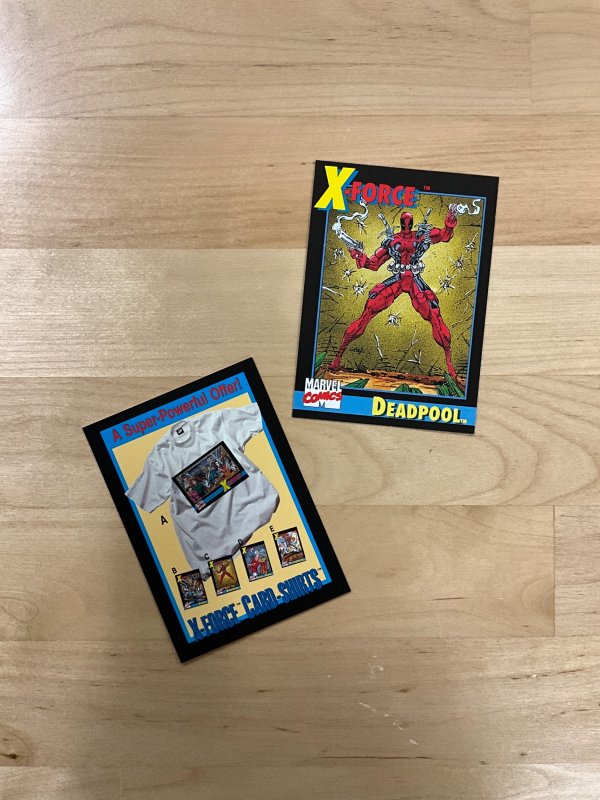 X-Force #1 (1991) With Deadpool Trading Card